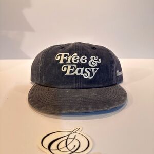 Vans X Free & Easy Washed Denim Strap Back Hat Off The Wall Since 66
